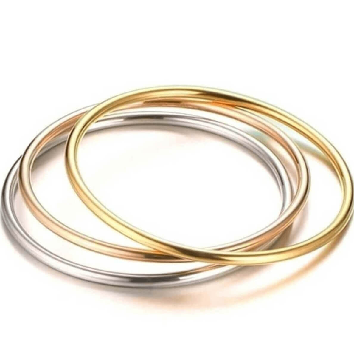 Solid gold round bangle sale