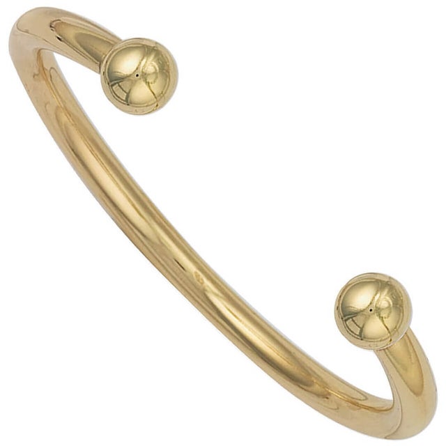 Mens white gold torque clearance bangle