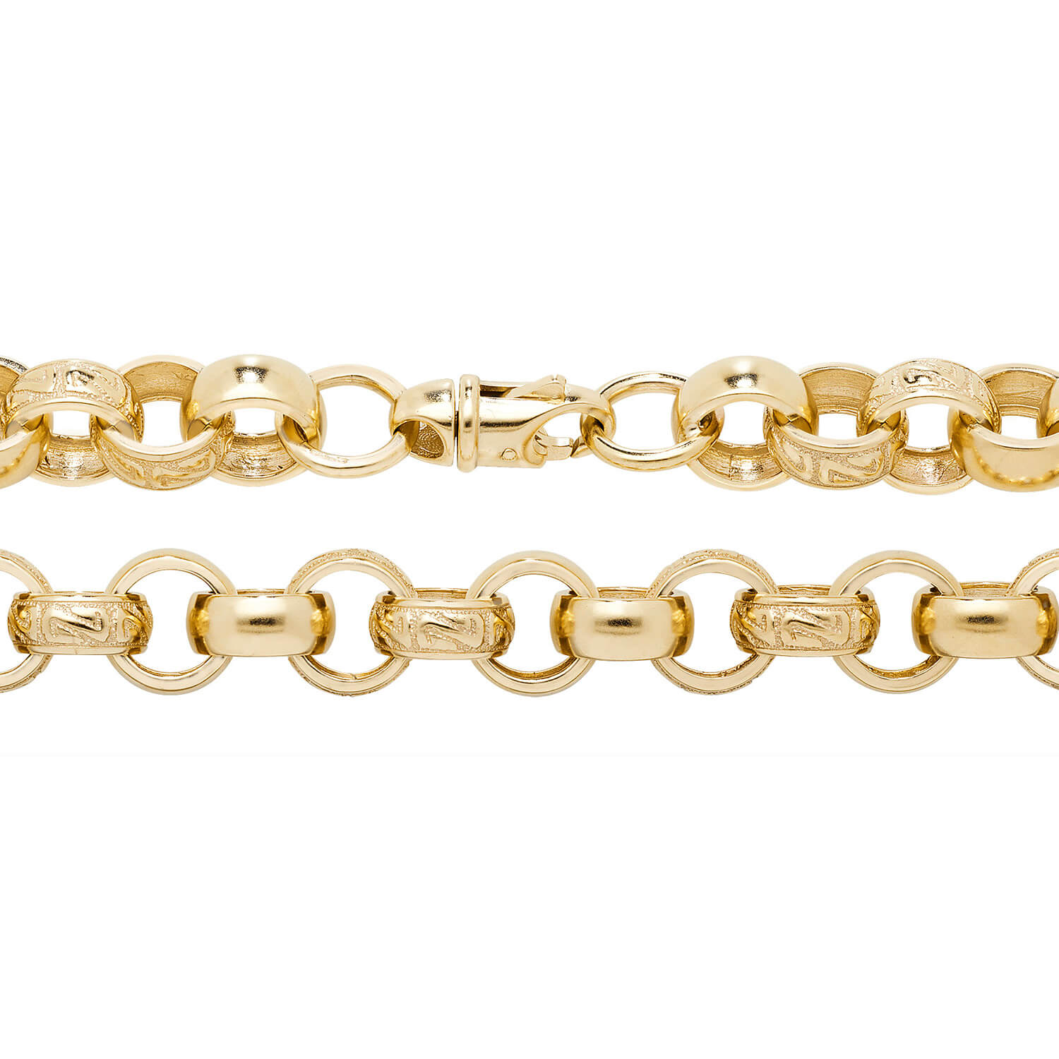 Heavy gold belcher chain for sale top
