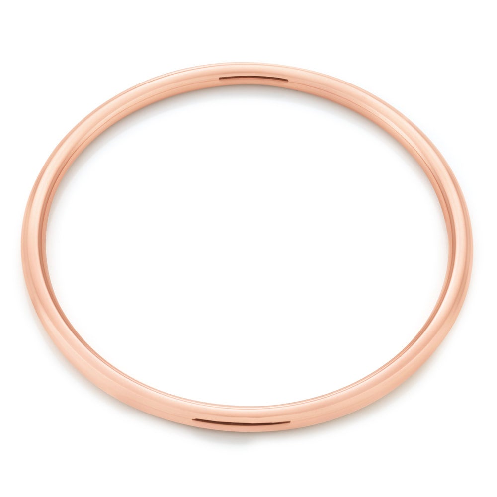 Solid rose best sale gold bangle